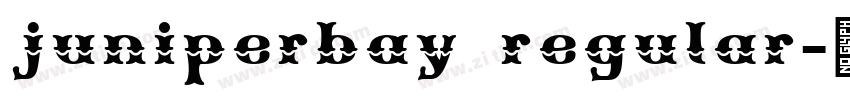 juniperbay regular字体转换